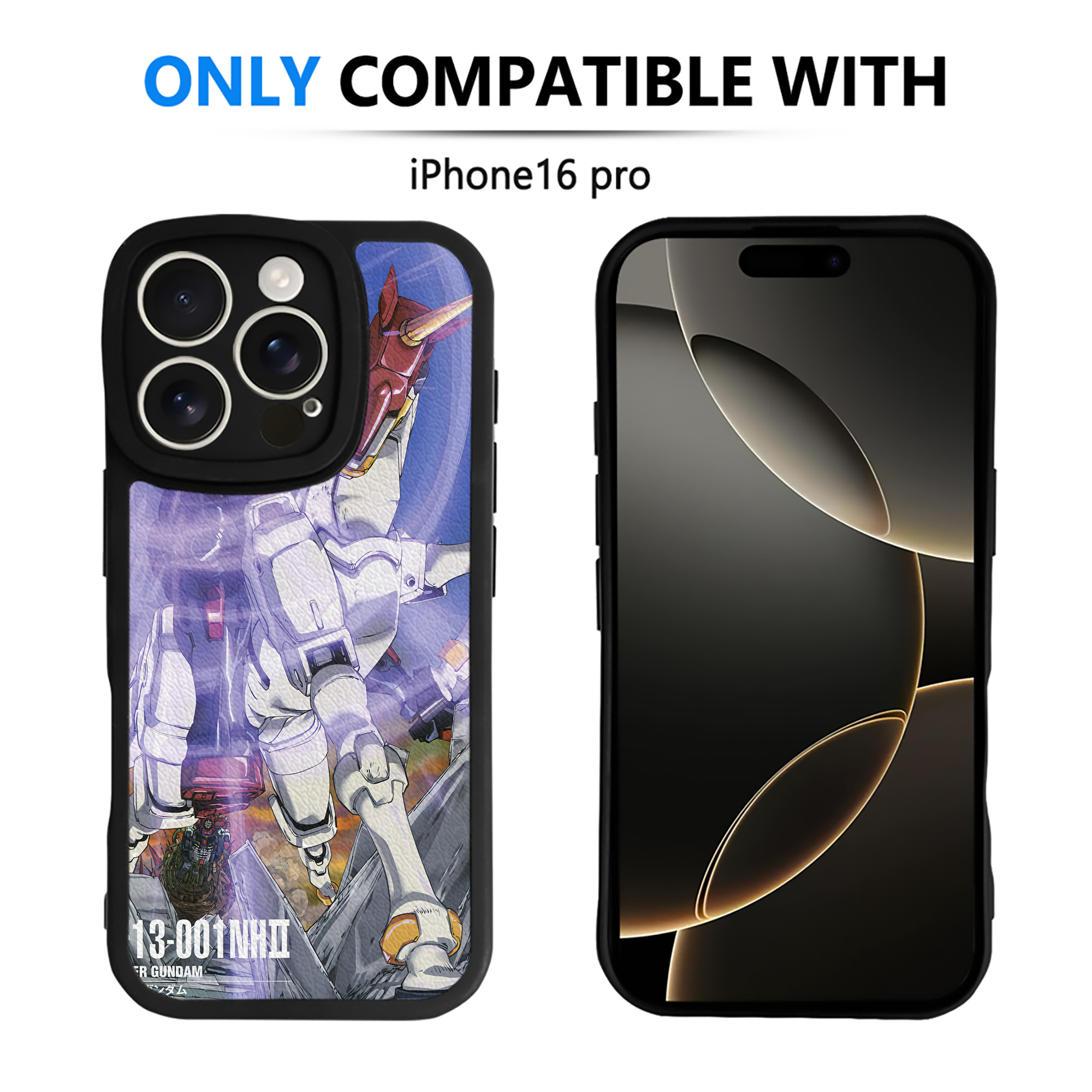 （画像用） 機動戦士ガンダム Mobile Suit Gundam 【iPhone 16シリーズ対応】シリコンスマホケース（レザー調） 材質：シリコン